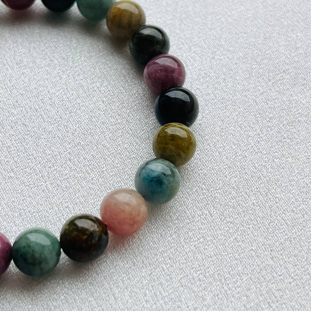 Браслет из Турмалина микс 17 см - Радуга самоцветов фото 2