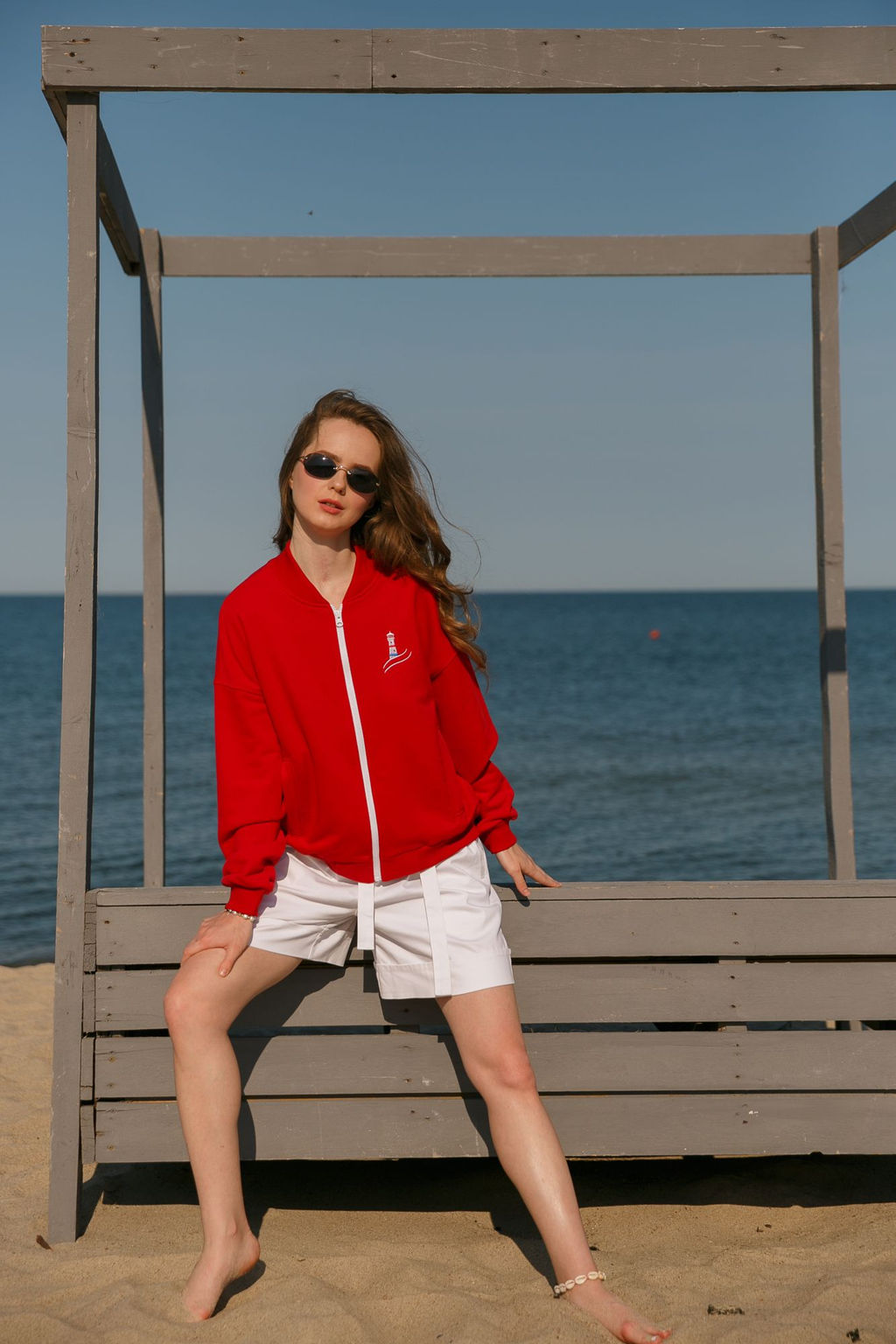 Бомбер женский Lighthouse Red - Captain's mate фото 9