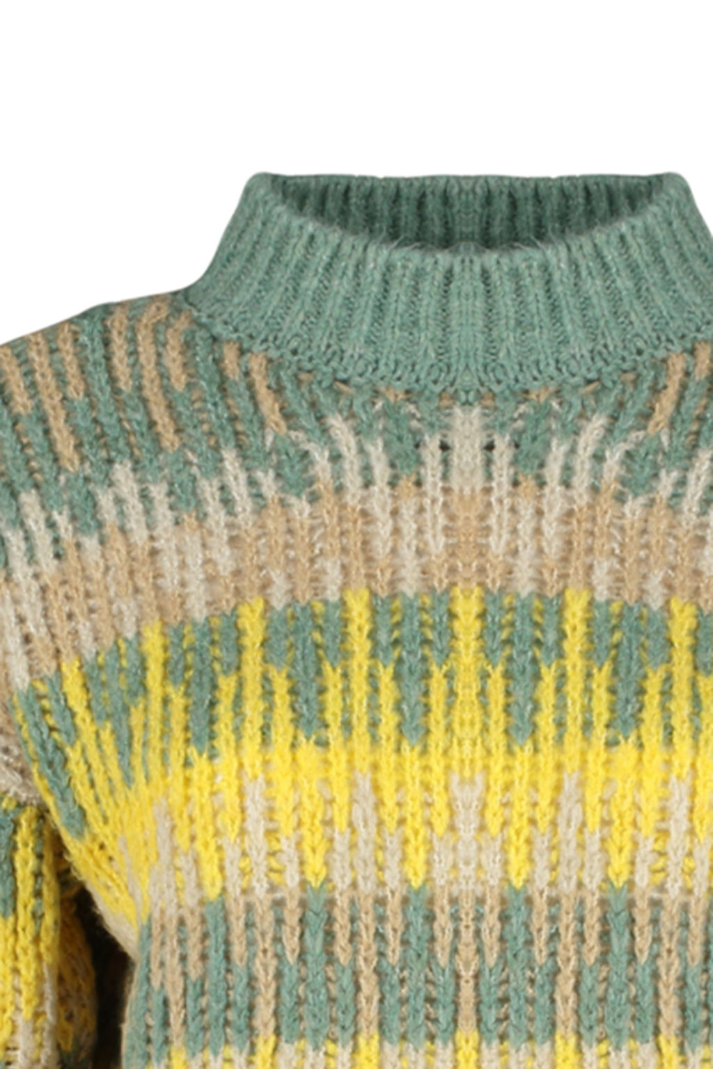 Mavi Yumusak Dokulu Etnik Desenli Kal?n Crop Triko Kazak TWOAW24KZ00688 - Trendyolmilla фото 15