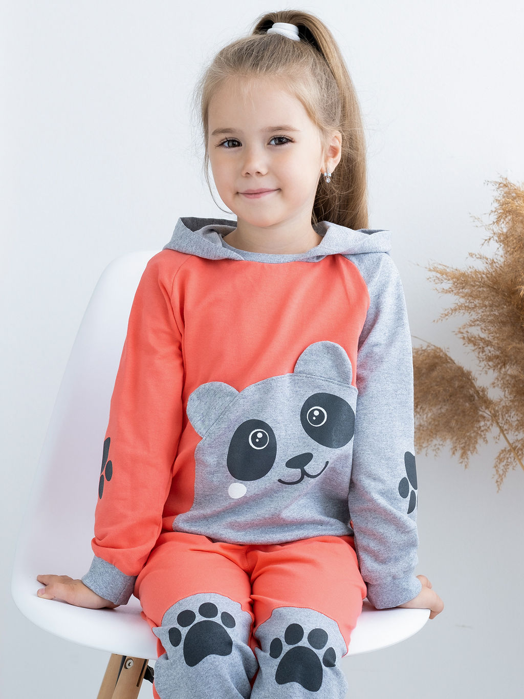 Костюм детский кораллмеланж панда