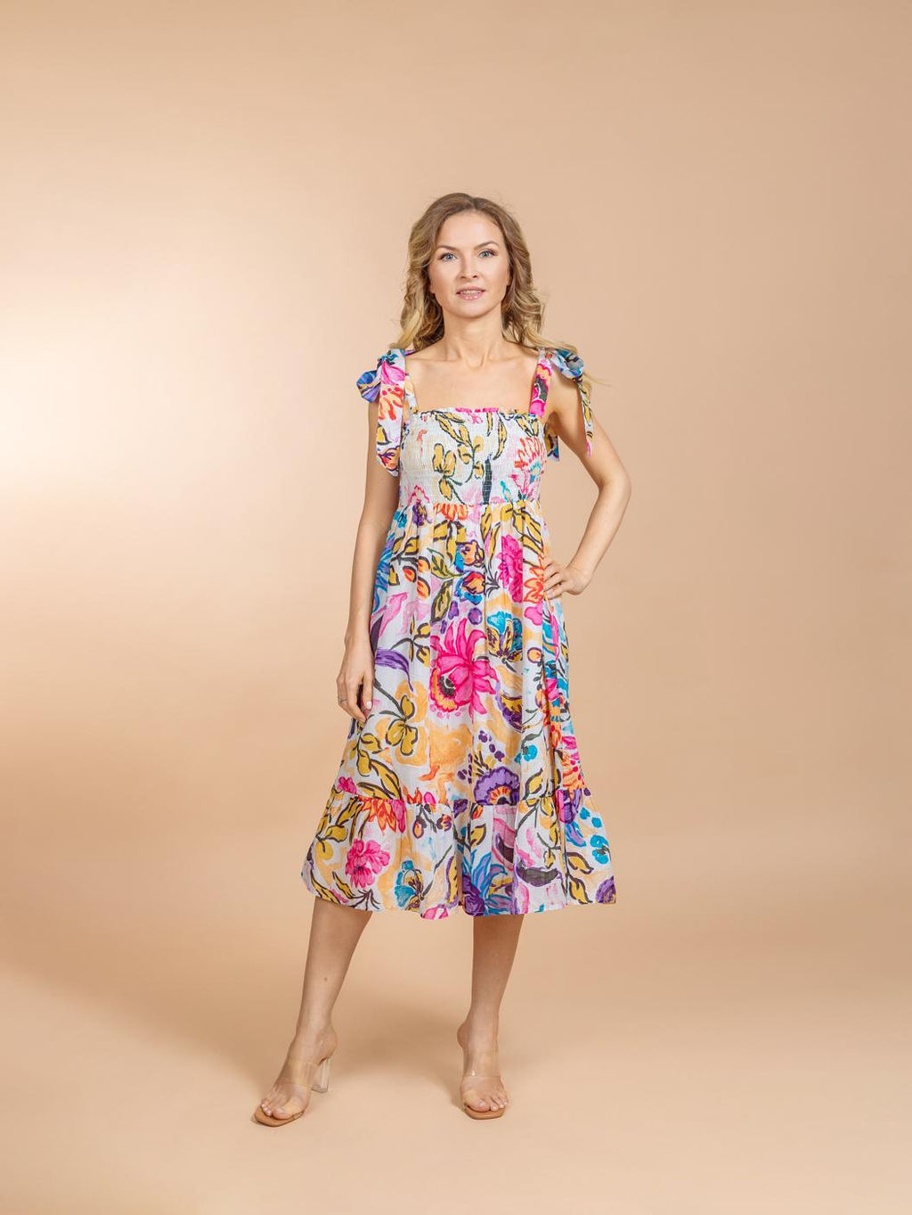 Сарафан (хлопок) №25-445-2 (Лето-2025) - Ганг фото 2