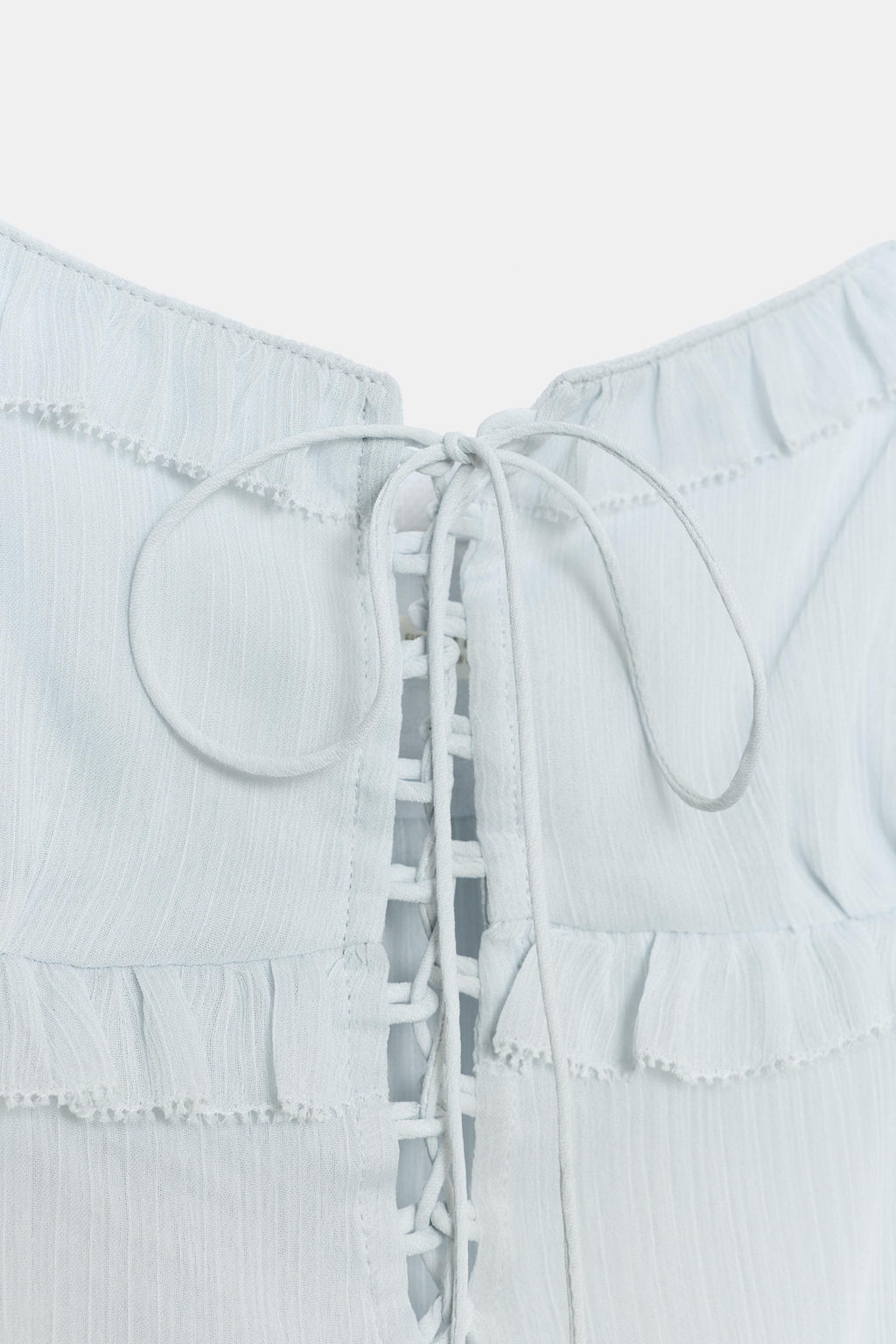 TOP VOLANTES ZW COLLECTION / Azul claro