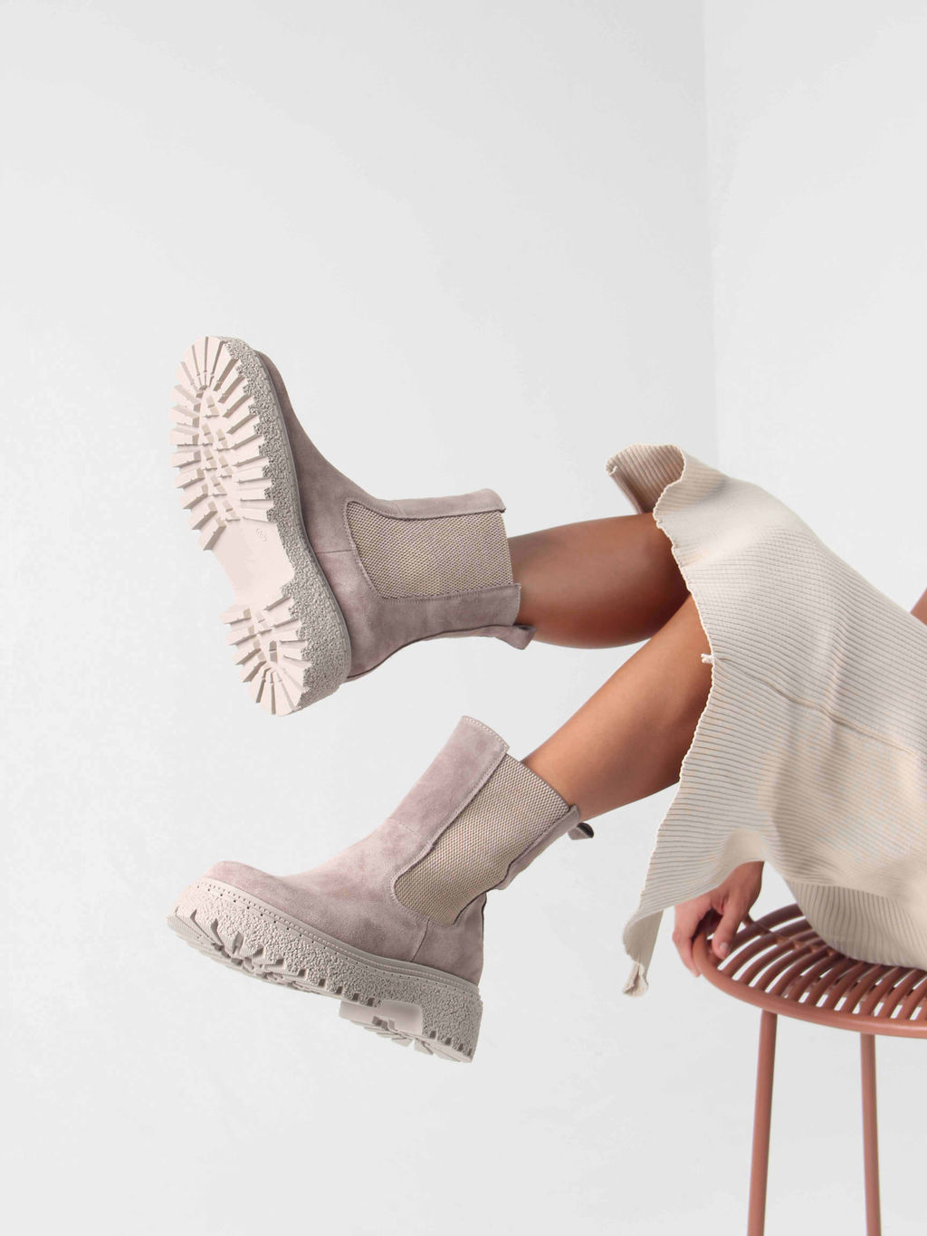 Ботинки 334.asteria.ka капучино замш/Мех