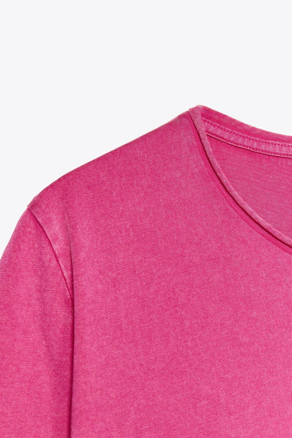 FADED SHORT SLEEVE T-SHIRT - Zara фото 28