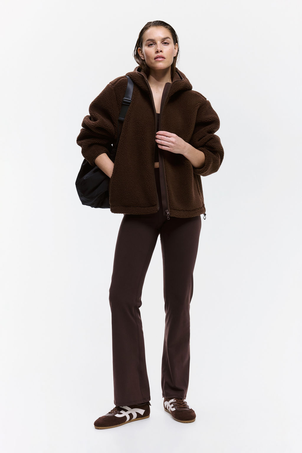 Chaqueta de deporte de borreguito Loose Fit - H&m фото 4