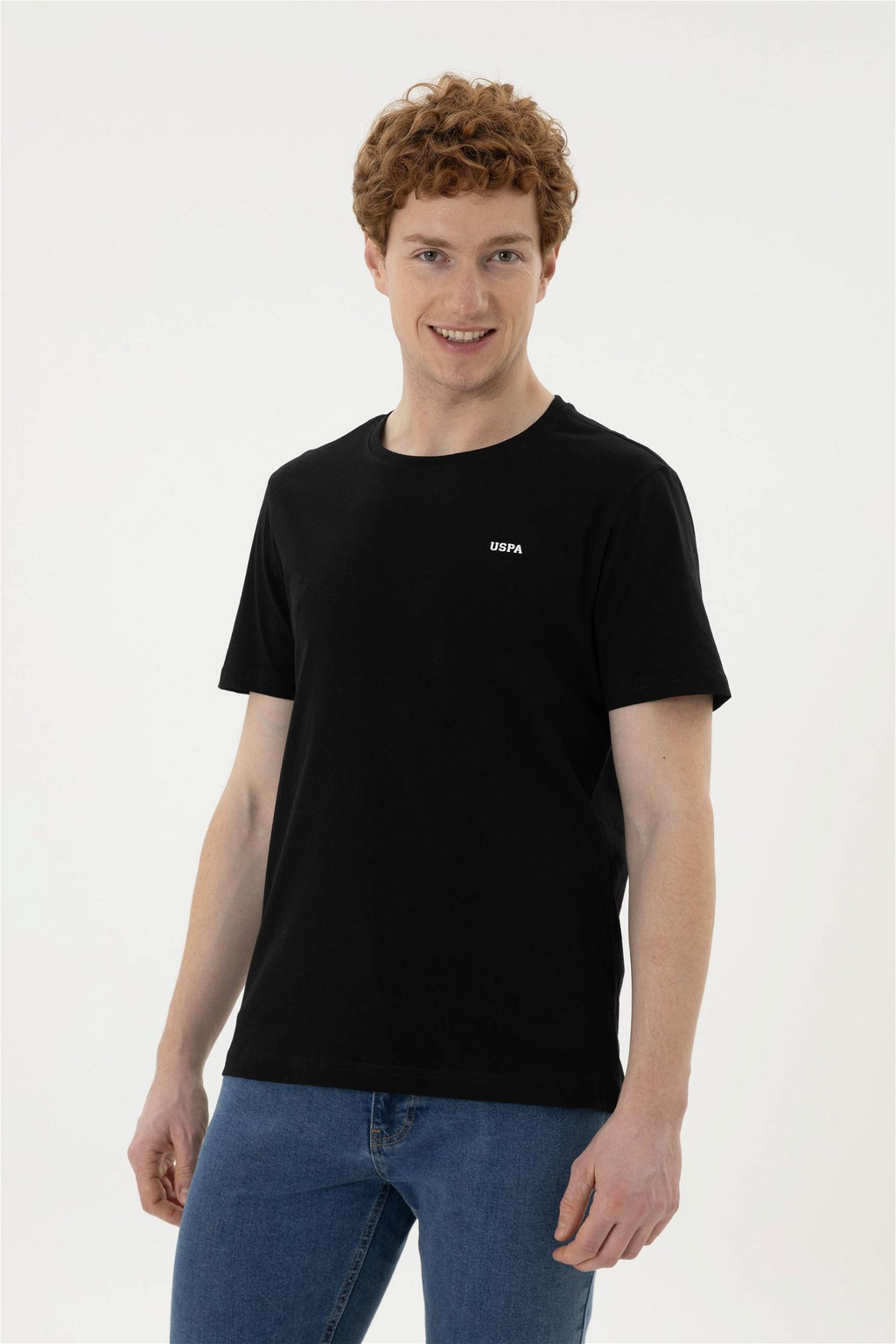 Мужская черная базовая футболка - U.s. polo assn фото 3