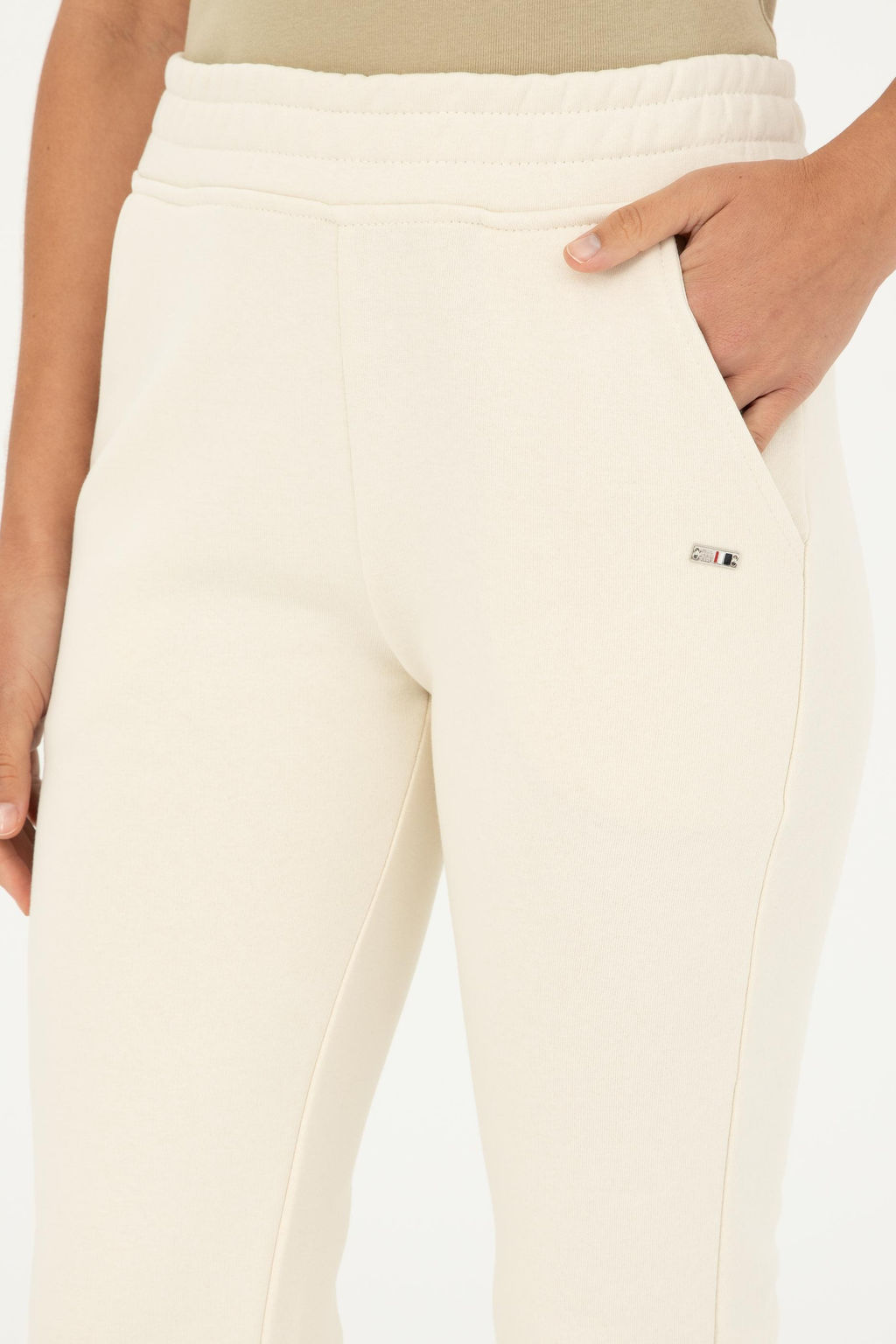 Женские кремовые спортивные штаны - U.s. polo assn фото 5