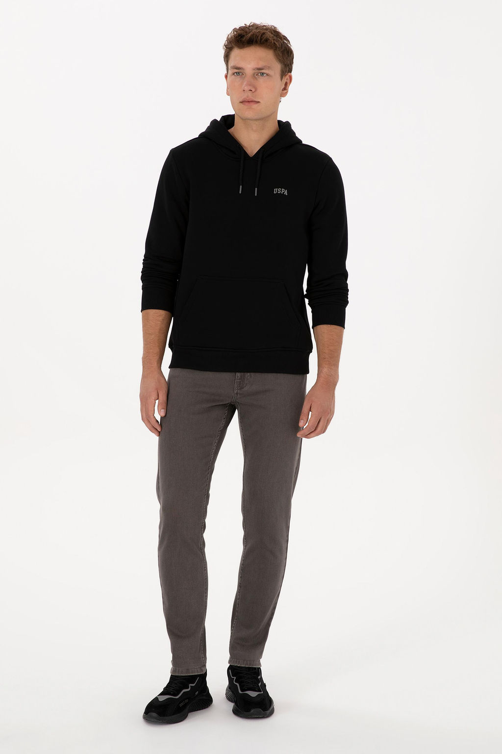 Erkek Siyah Basic Sweatshirt - U.s. polo assn фото 4
