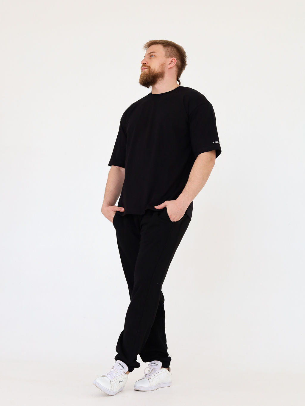 Футболка овер unisex, черная - Inzibe фото 11