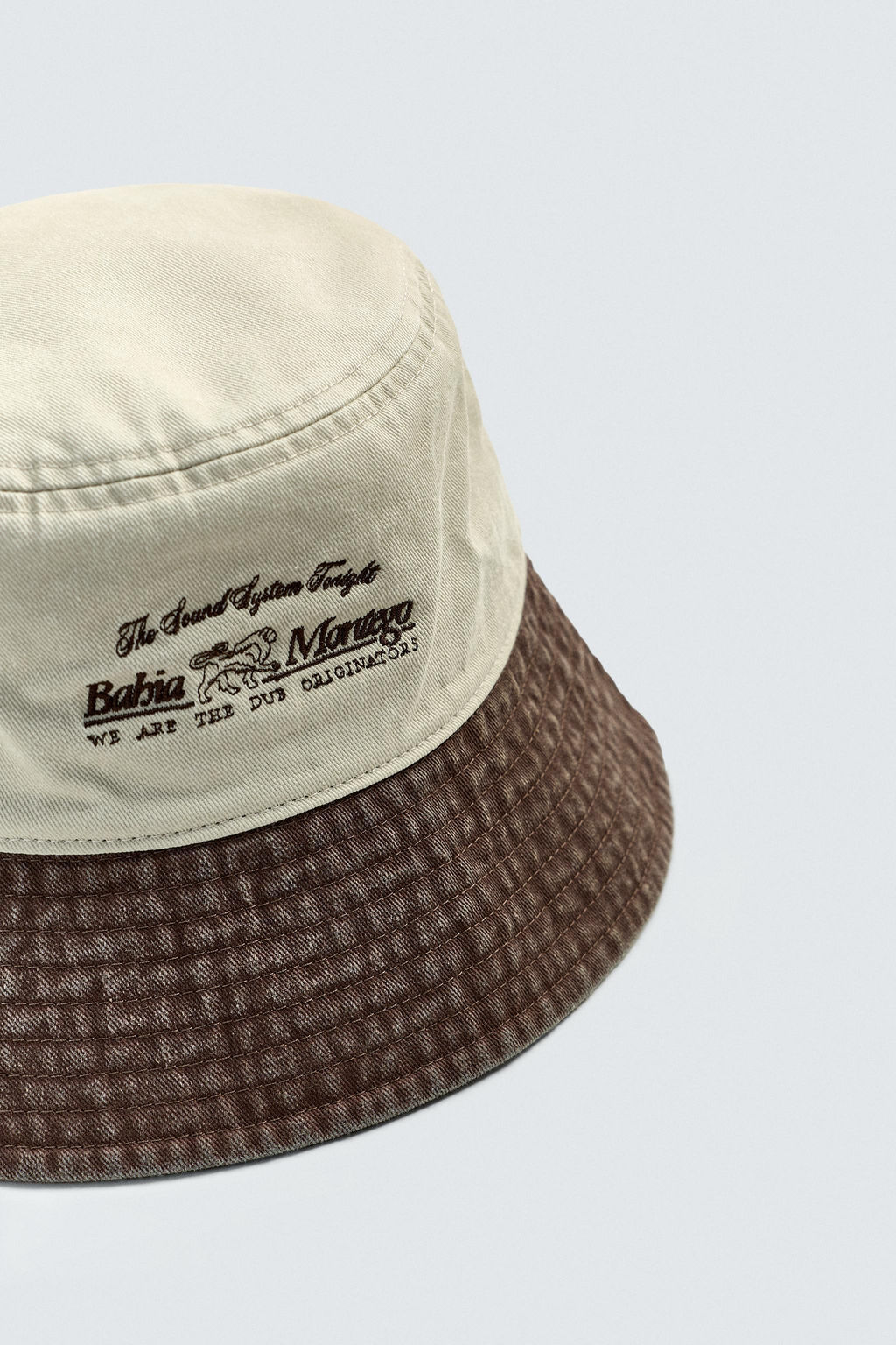 SOMBRERO BUCKET LAVADO BORDADO CONTRASTE / Crudo - Zara фото 5