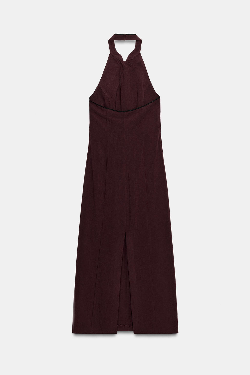 VESTIDO HALTER ALAMARES / Burdeos - Zara фото 6