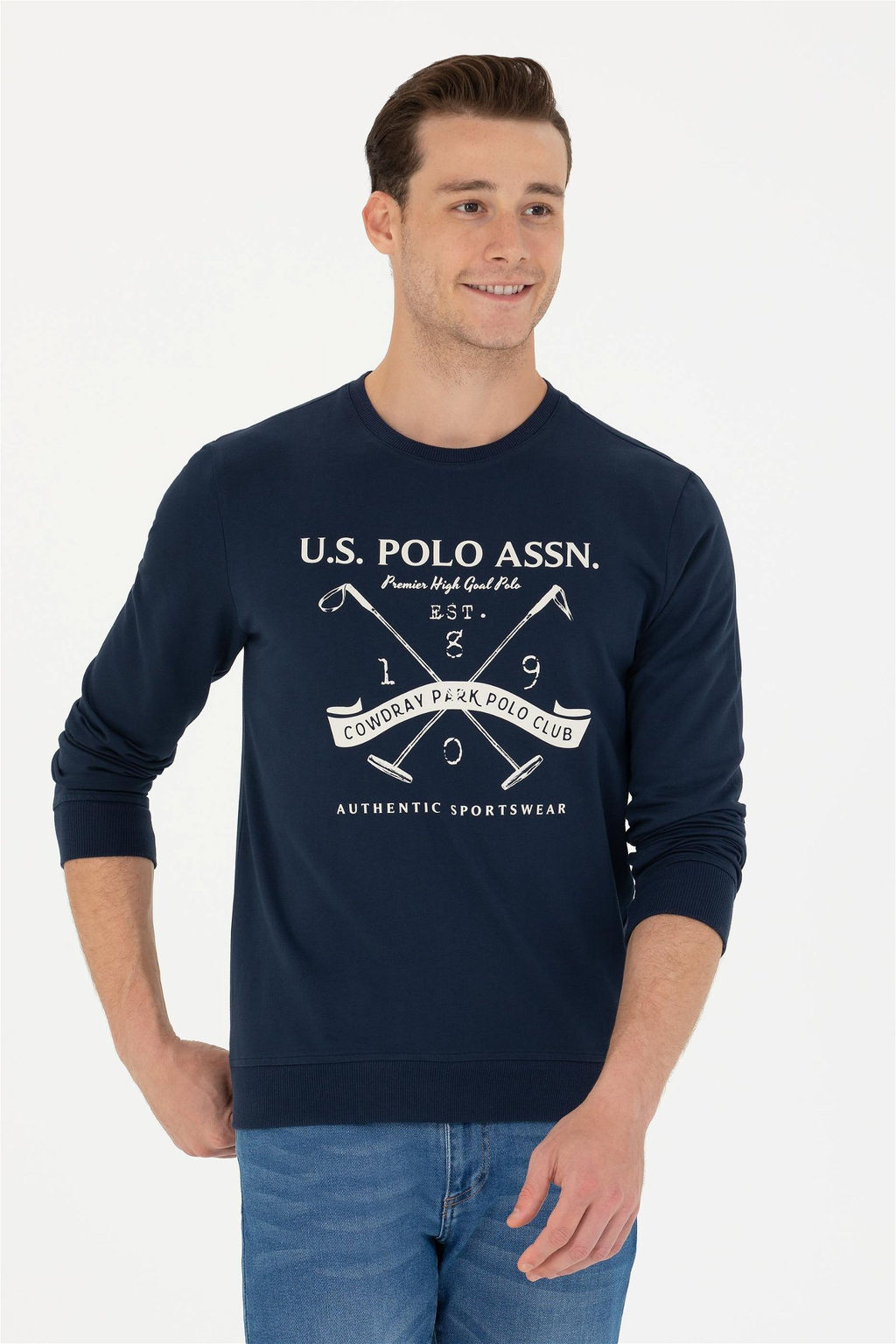 U. S. Polo Assn / Мужской темно-синий свитшот - U.s. polo assn фото 3