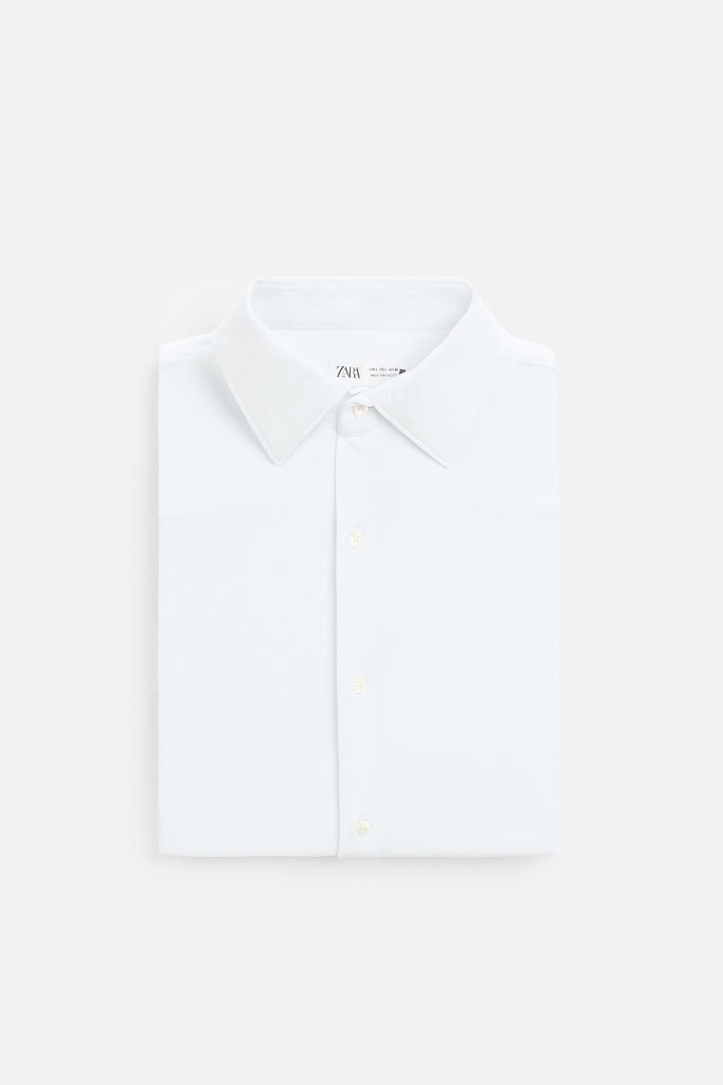 TEXTURED STRETCH SHIRT - Zara фото 8