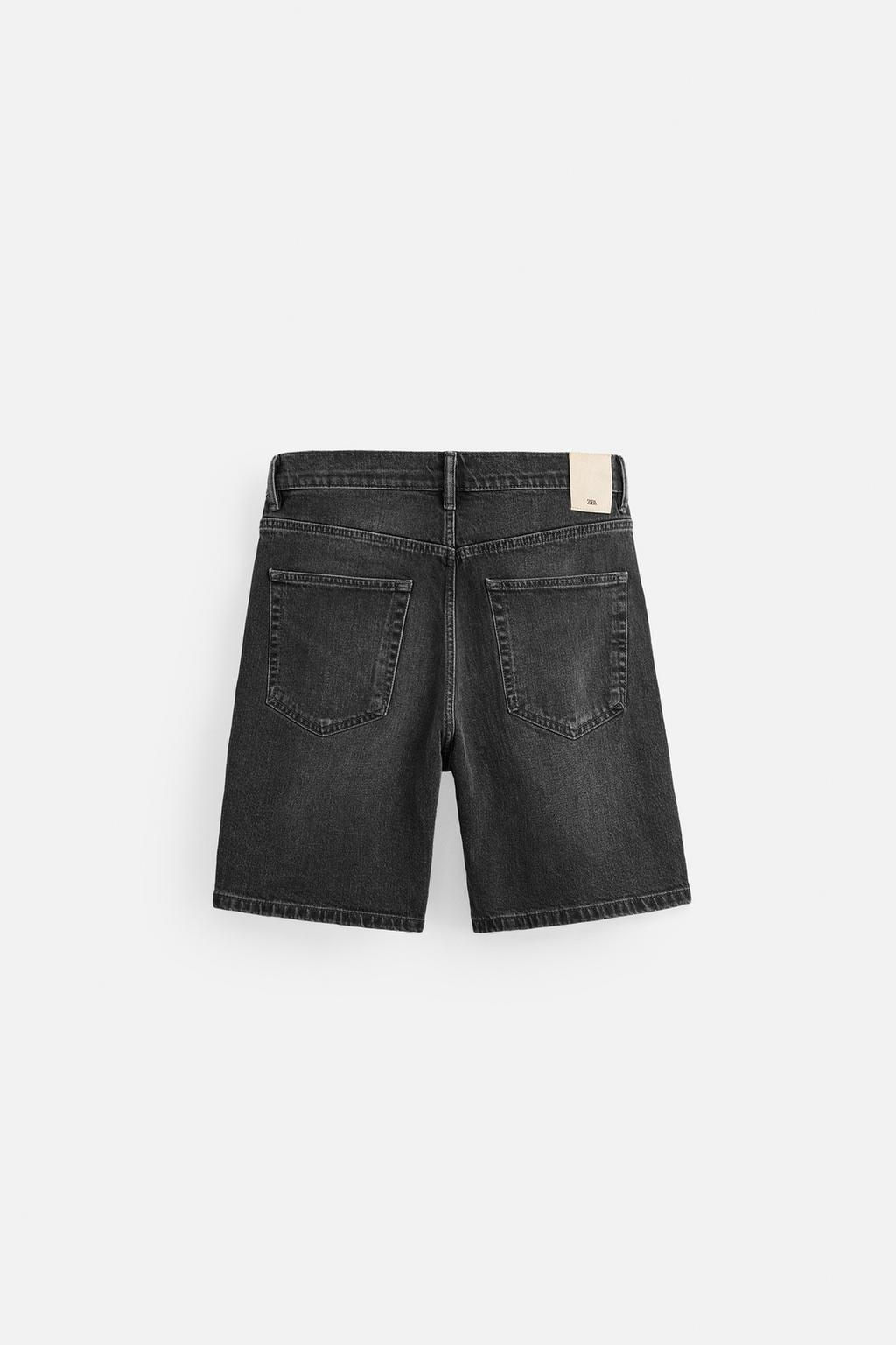 REGULAR FIT DENIM BERMUDA SHORTS - Zara фото 5