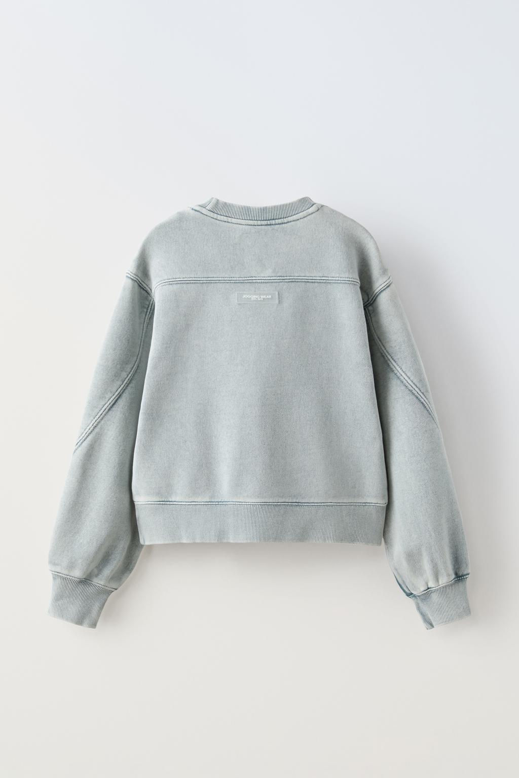 FADED SWEATSHIRT WITH SLOGAN - Zara фото 4