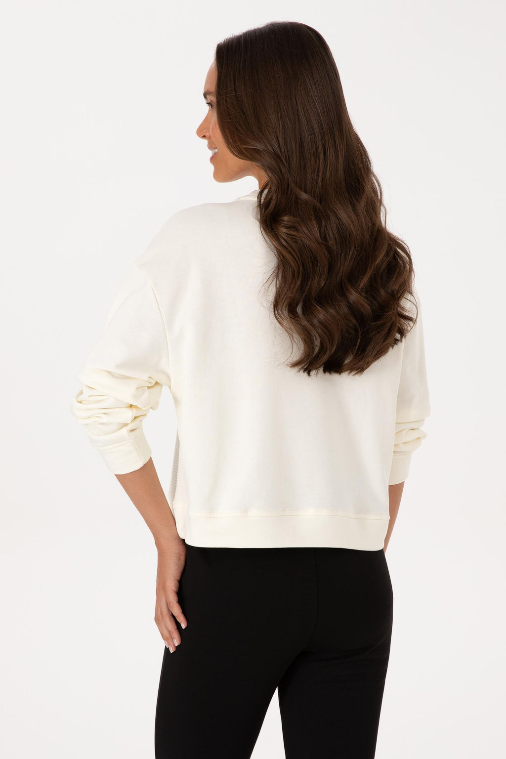 Kad_n Krem Sweatshirt Sepette S_rpriz _ndirim - U.s. polo assn фото 5
