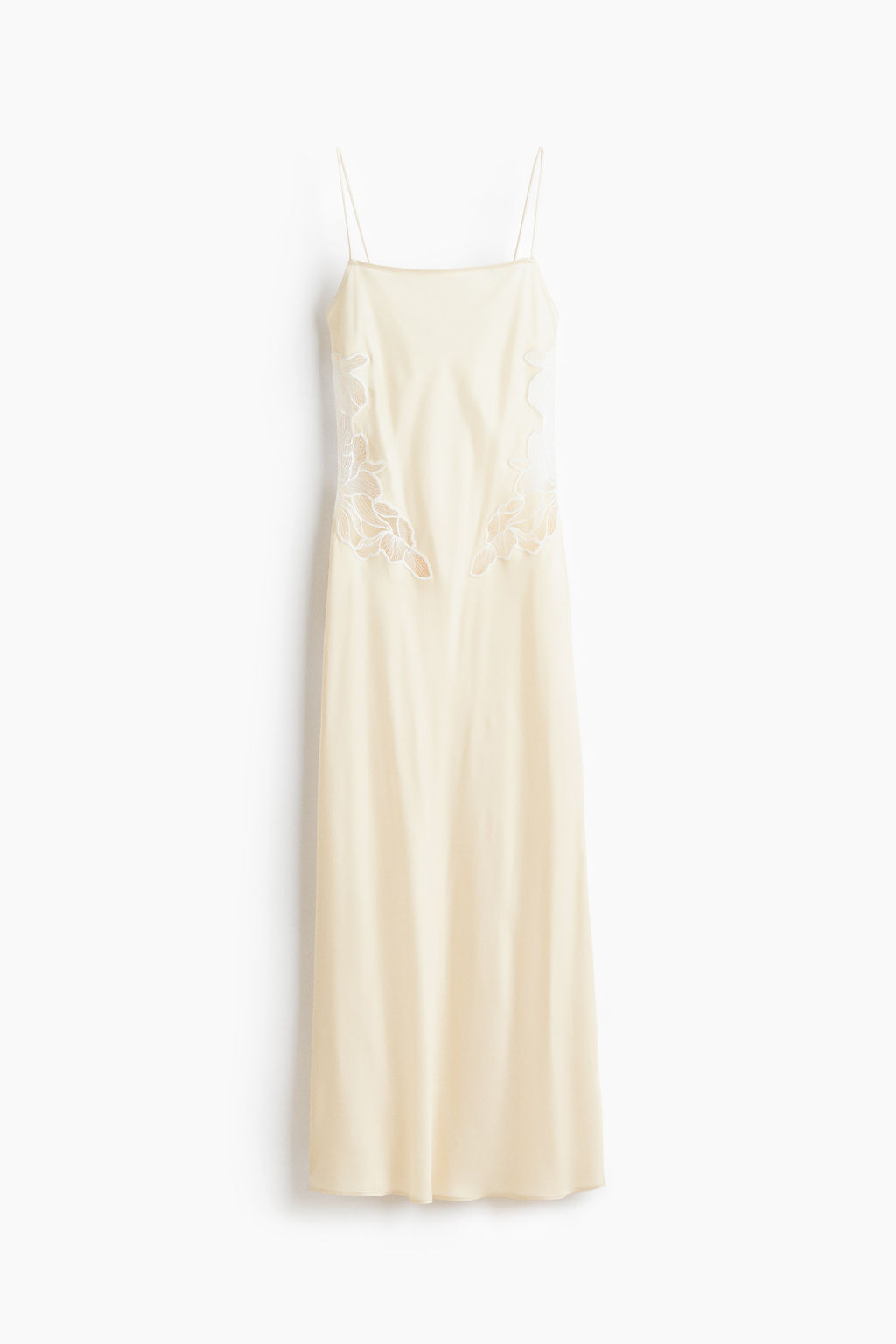 Vestido de sat?n con detalles de encaje y fular - H&m фото 3