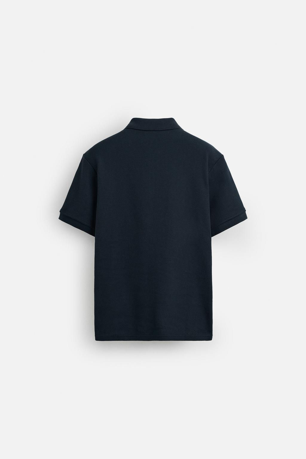 QUARTER-ZIP POLO SHIRT - Zara фото 16
