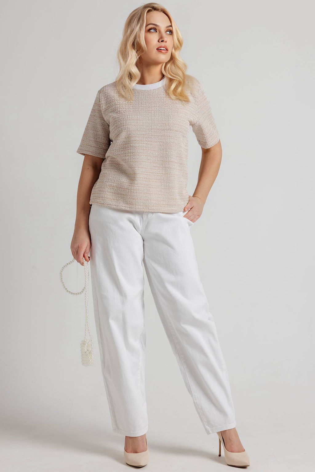 Блузка женская 4520/01/Пудровый