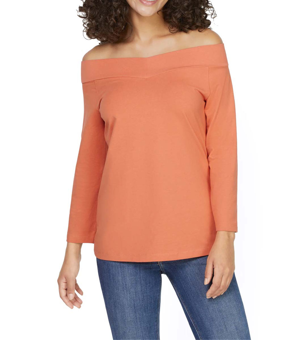 Блузка, папайя - Linea tesini фото 6