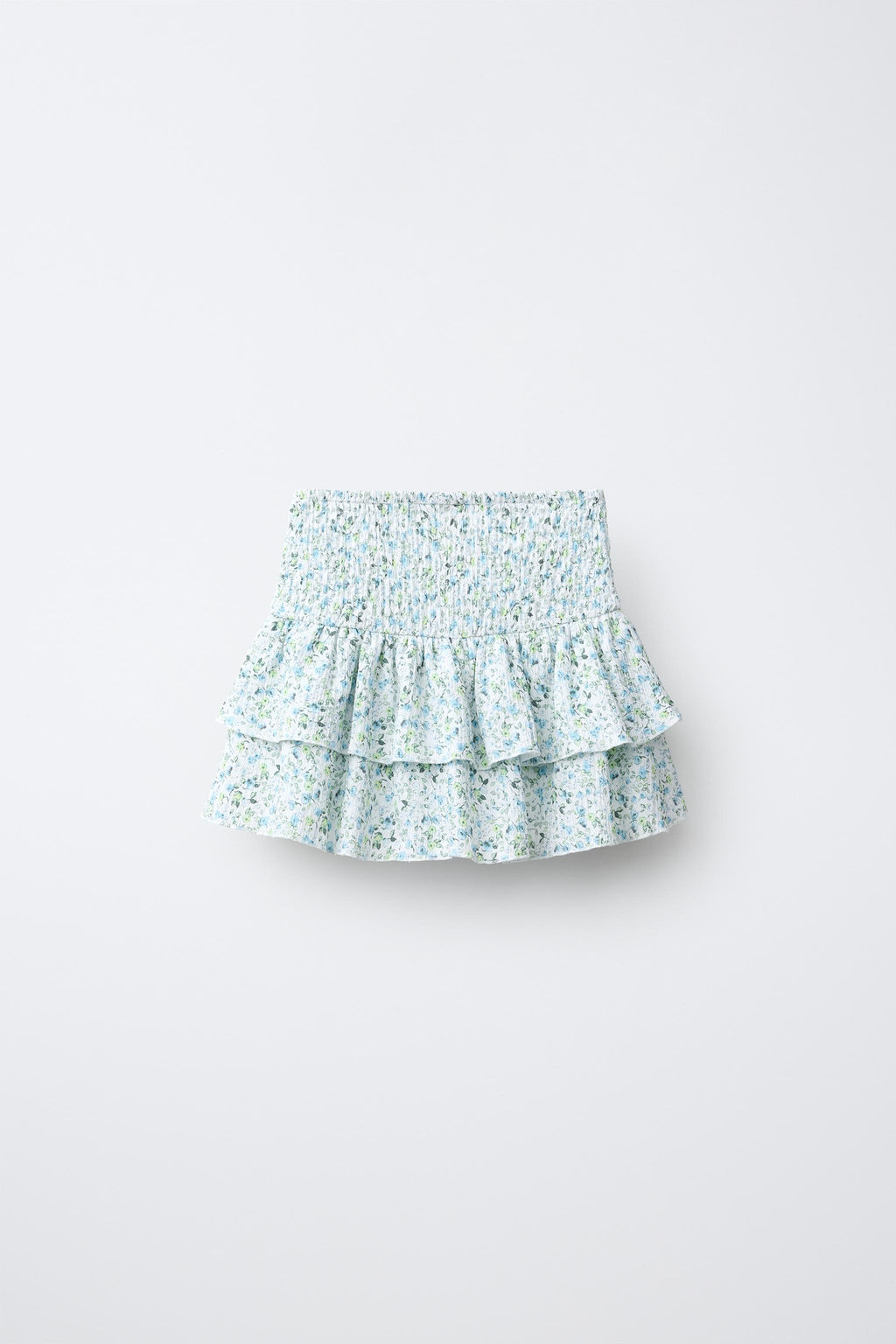 FALDA BERMUDA FLORES / Azul claro - Zara фото 3