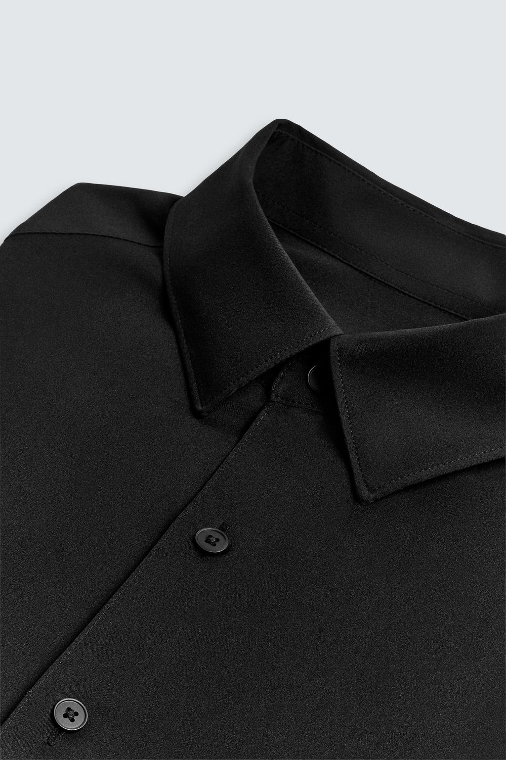 Рубашка Zara CAMISA SLIM FIT черная