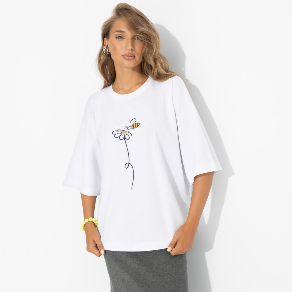 Футболка с милым принтом, Мода-мания