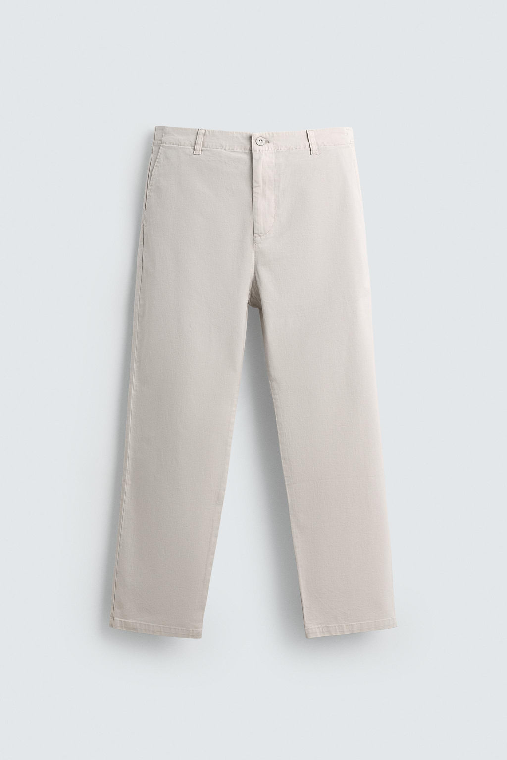 STRAIGHT-LEG TWILL TROUSERS - Zara фото 6