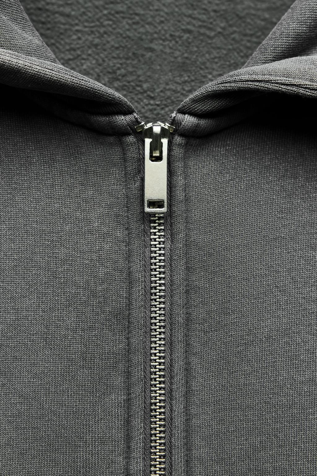 OVERSIZE ZIP-UP HOODIE - Zara фото 9