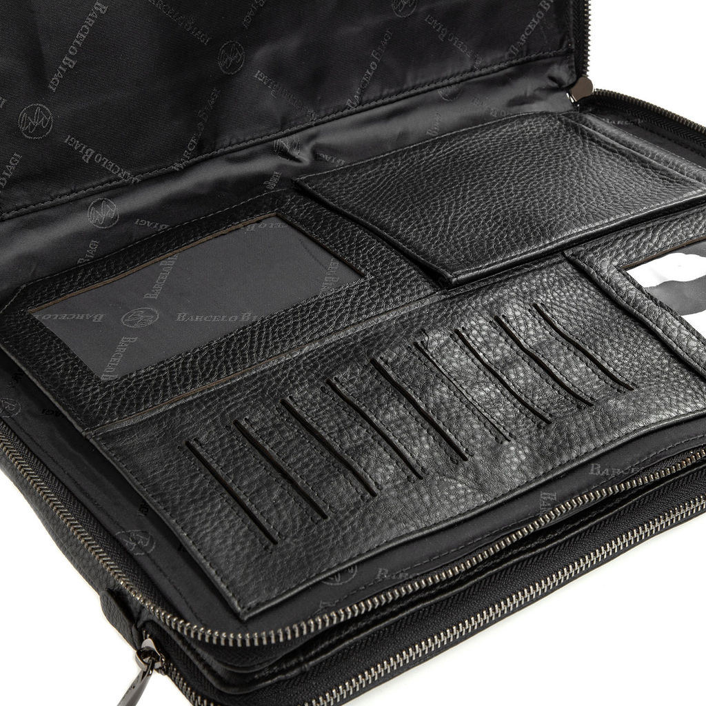 Мужская кожаная папка для документов - Barcelo biagi фото 5