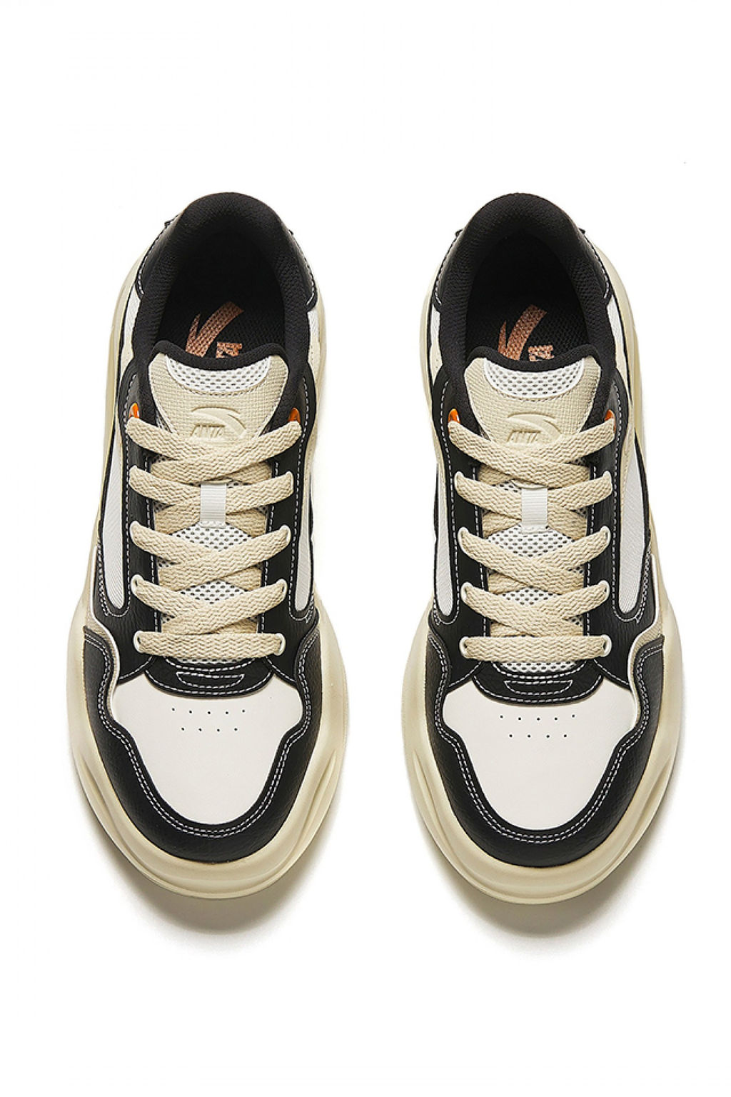 Кеды Бежевый/Черный