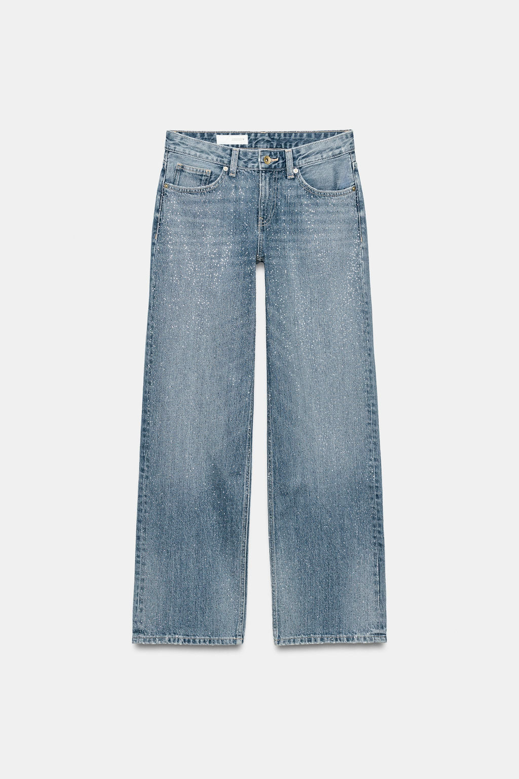 JEANS TRF RECTOS TIRO BAJO BRILLOS / Marino - Zara фото 4