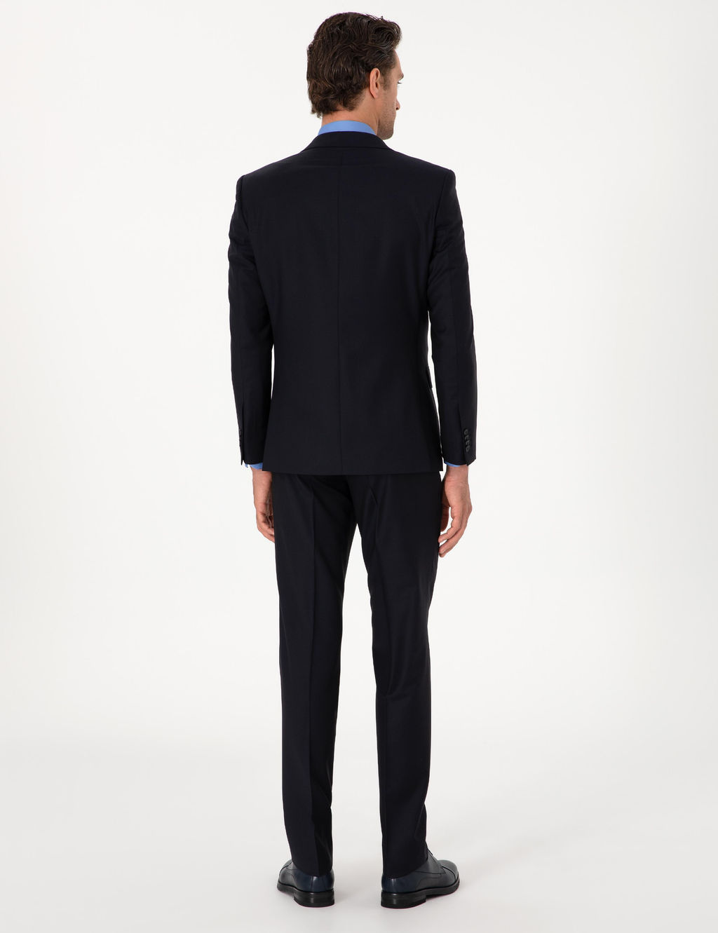 Lacivert Slim Fit %100 Y_n Klasik Tak_m Elbise - Cacharel фото 5