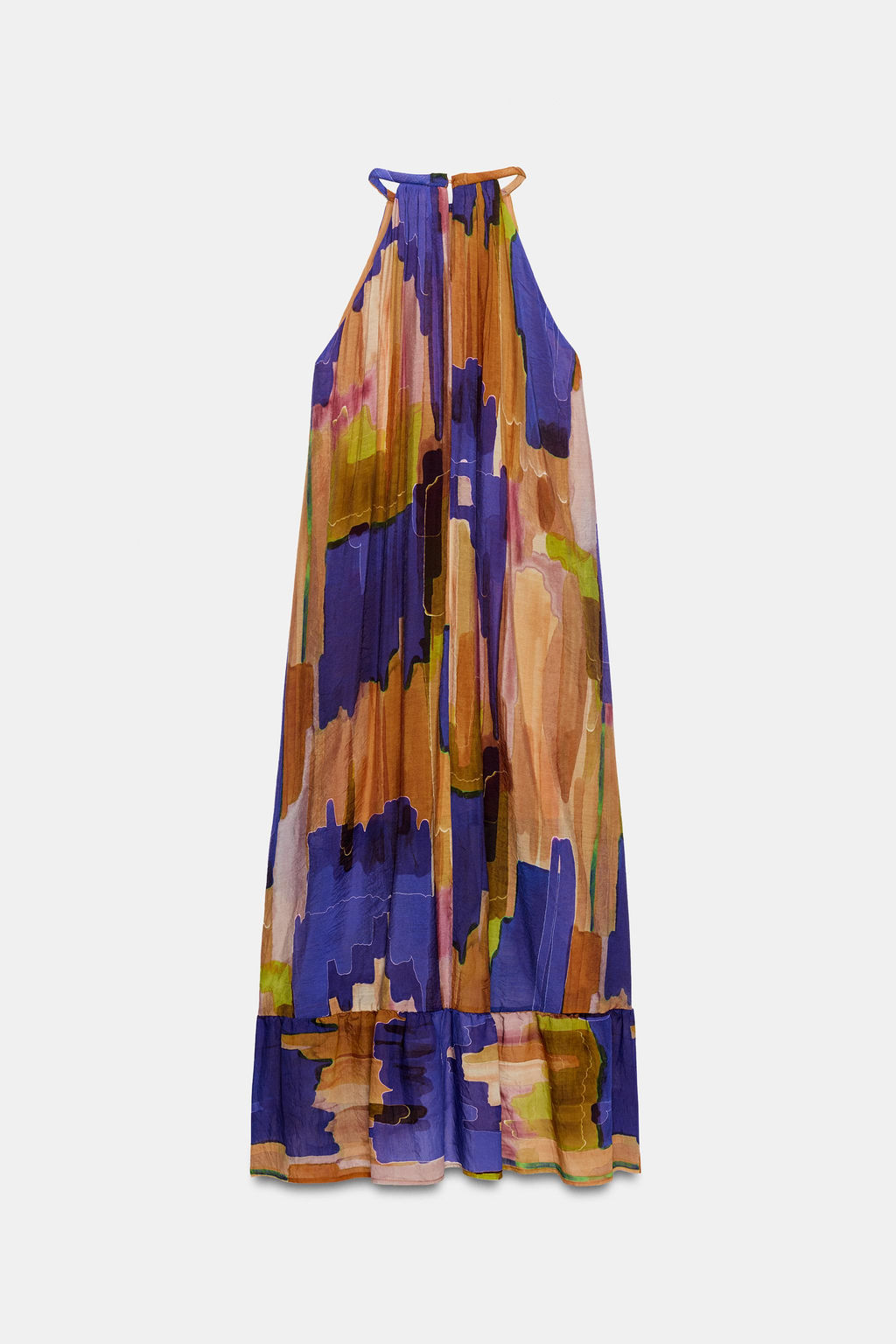 VESTIDO ESTAMPADO BAJO ASIM?TRICO / Multicolor - Zara фото 9