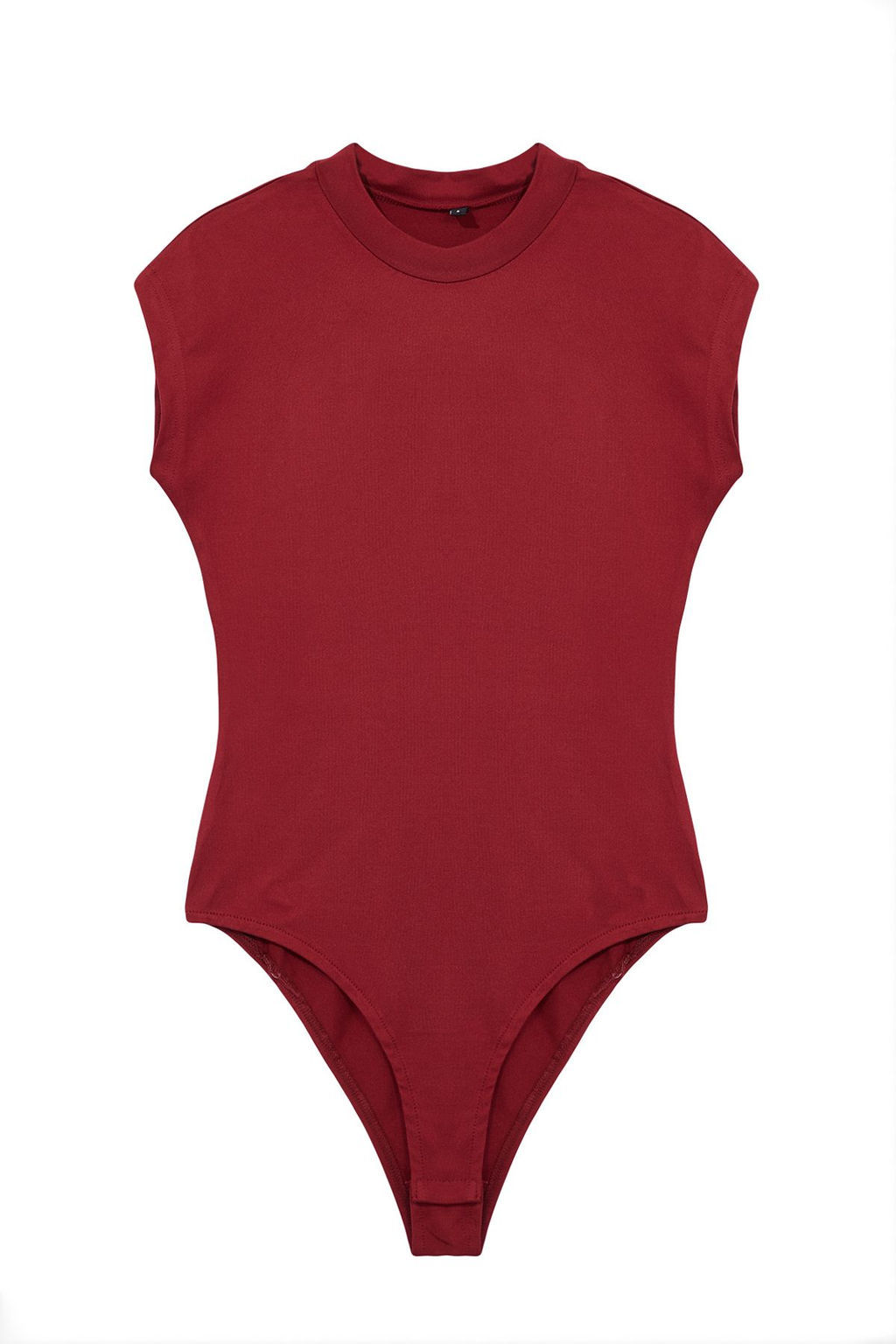 Bordo Fitted/Vucuda Oturan Uzun Kollu Dik Yaka Esnek C?tc?tl? Orme Body TWOAW25BD00003 - Trendyolmilla фото 6