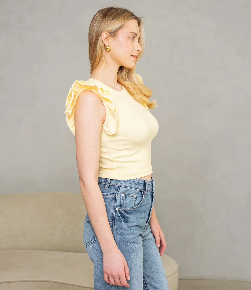 Футболка #ОКТ085006, жёлтый