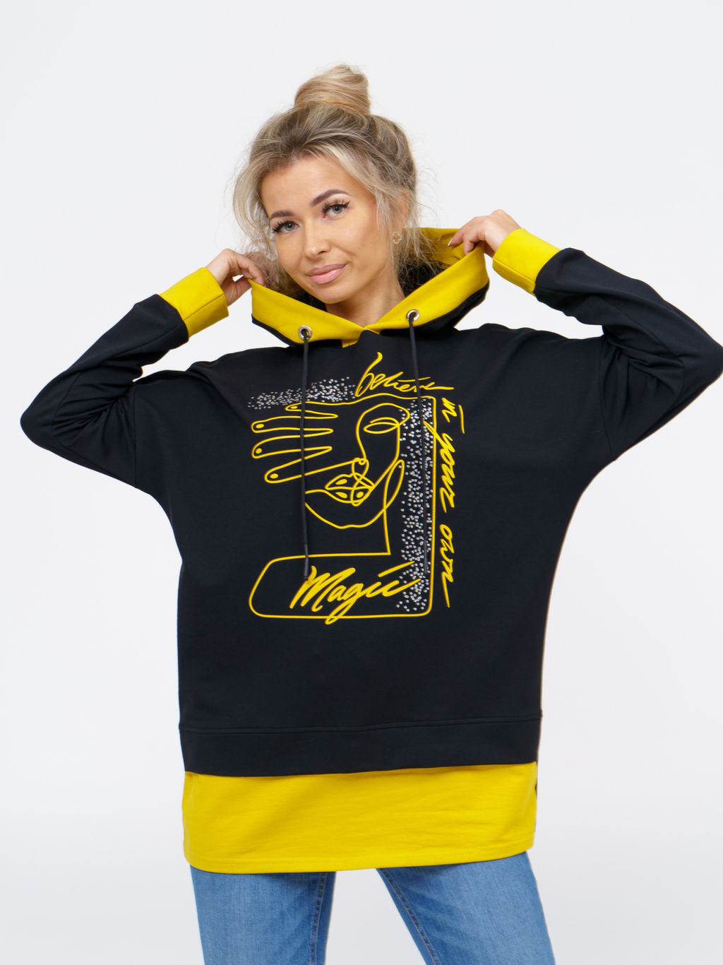 845 Туника "горчичный"