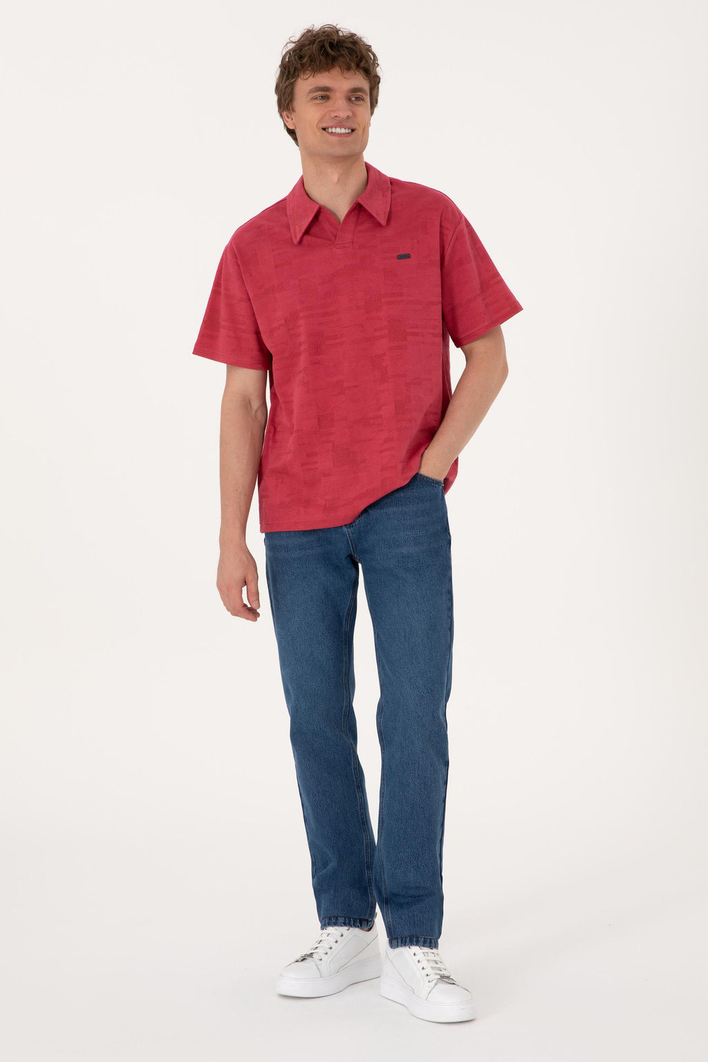 Erkek Comfort Fit Ka__k Yaka Vi_ne Ti__rt Sepette S_rpriz _ndirim - U.s. polo assn фото 4