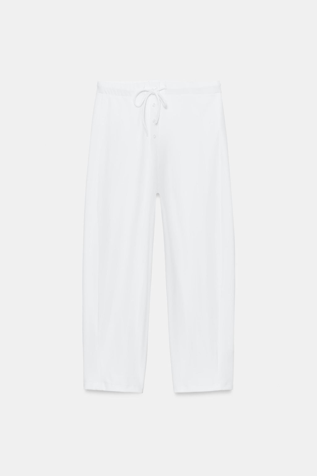 PANTAL?N CARROT INTERLOCK / Blanco - Zara фото 5