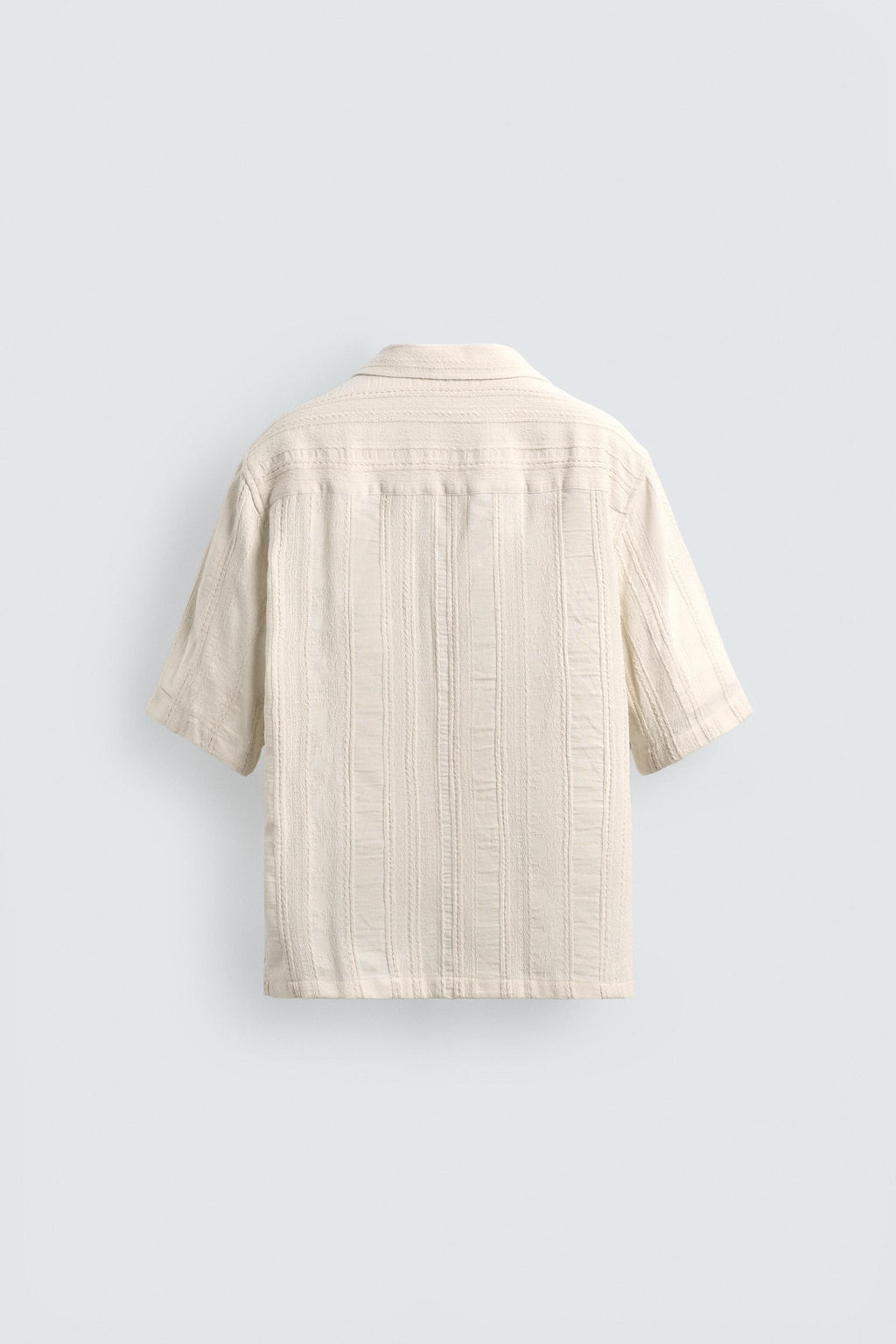 CAMISA JACQUARD GEOM?TRICO / Crudo - Zara фото 8