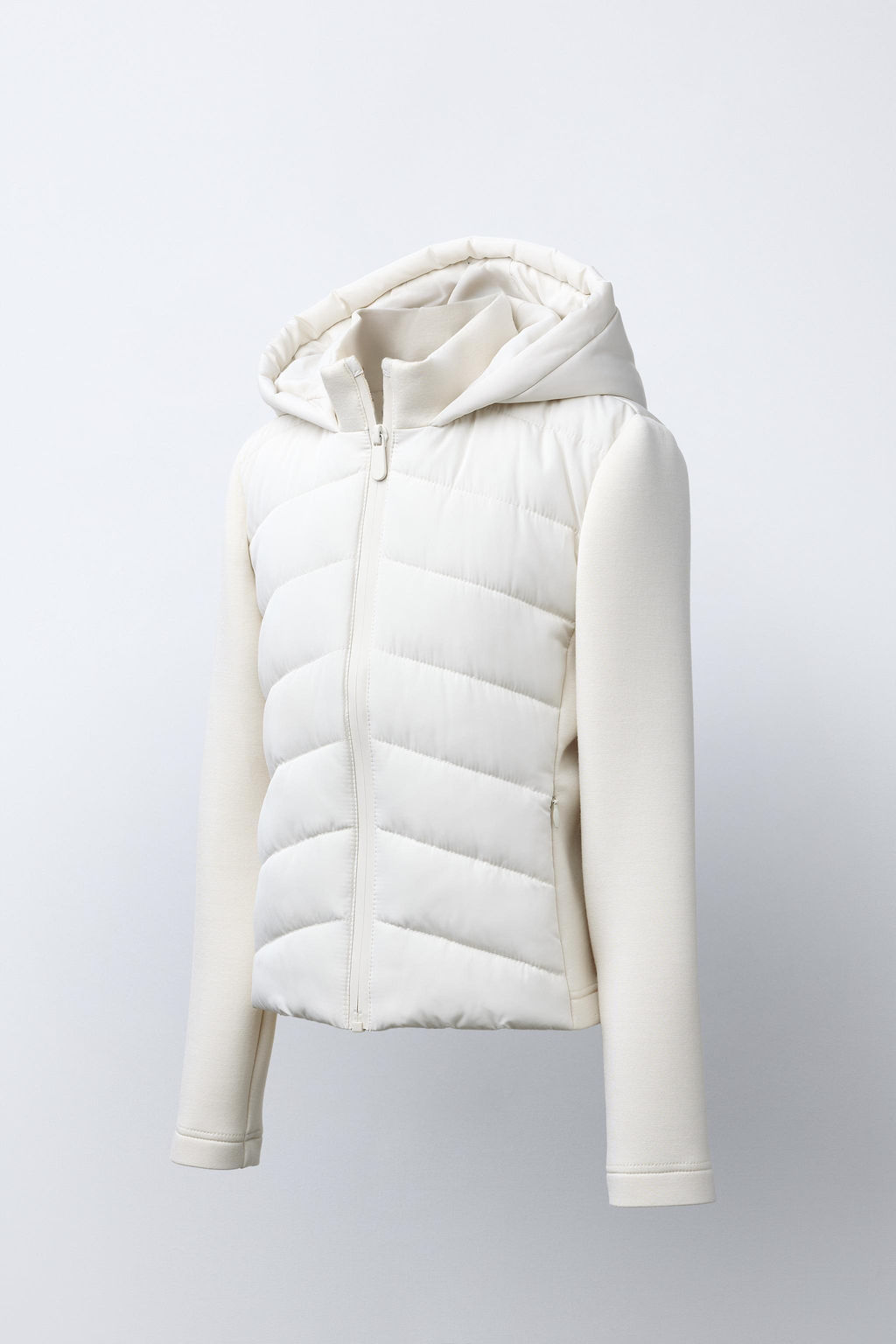 NEOPRENE-EFFECT SLEEVE PUFFER JACKET - Zara фото 12