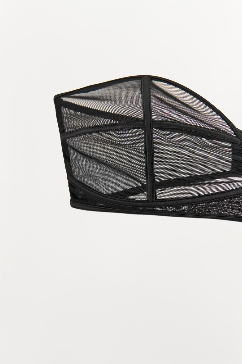 TULLE BANDEAU BRALETTE - Zara фото 11