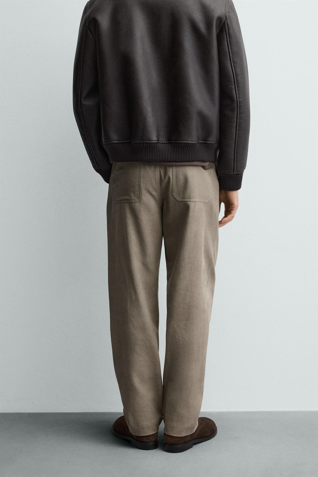 WASHED CHINO TROUSERS - Zara фото 3