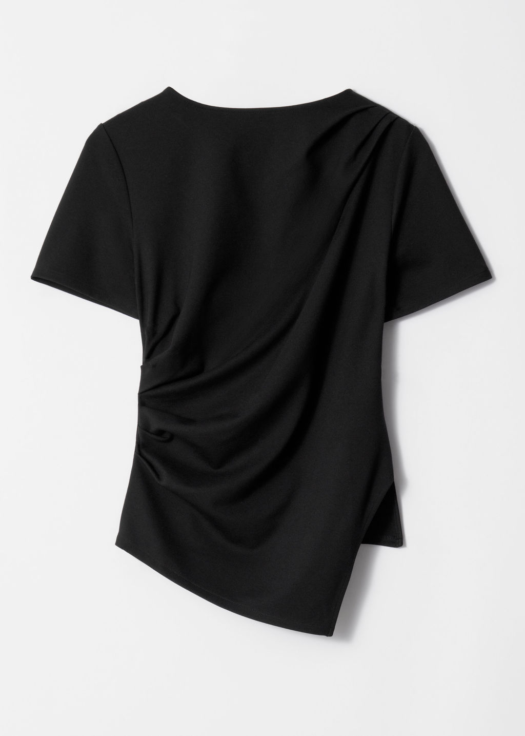 Camiseta asim?trica drapeada - H&m фото 8
