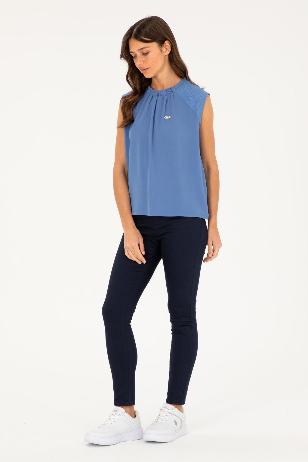 U. S. Polo Assn / Женская темно-синяя футболка - U.s. polo assn фото 4