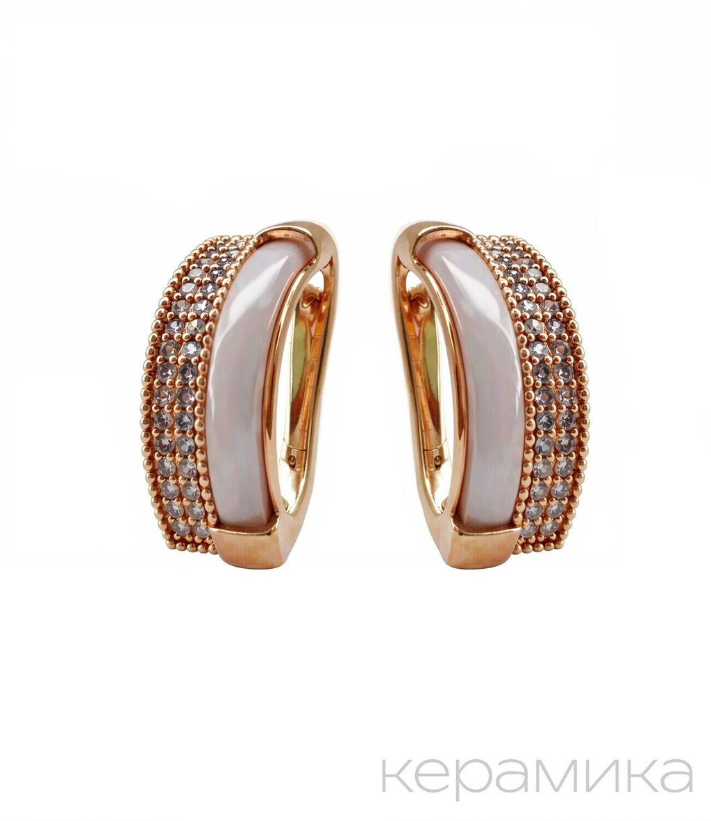Серьги с керамикой