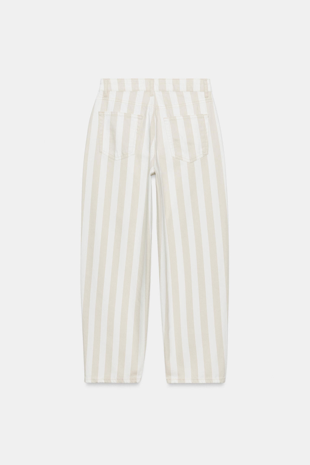 JEANS ZW COLLETION TAPERED TIRO MEDIO RAYAS / Crudo medio - Zara фото 6