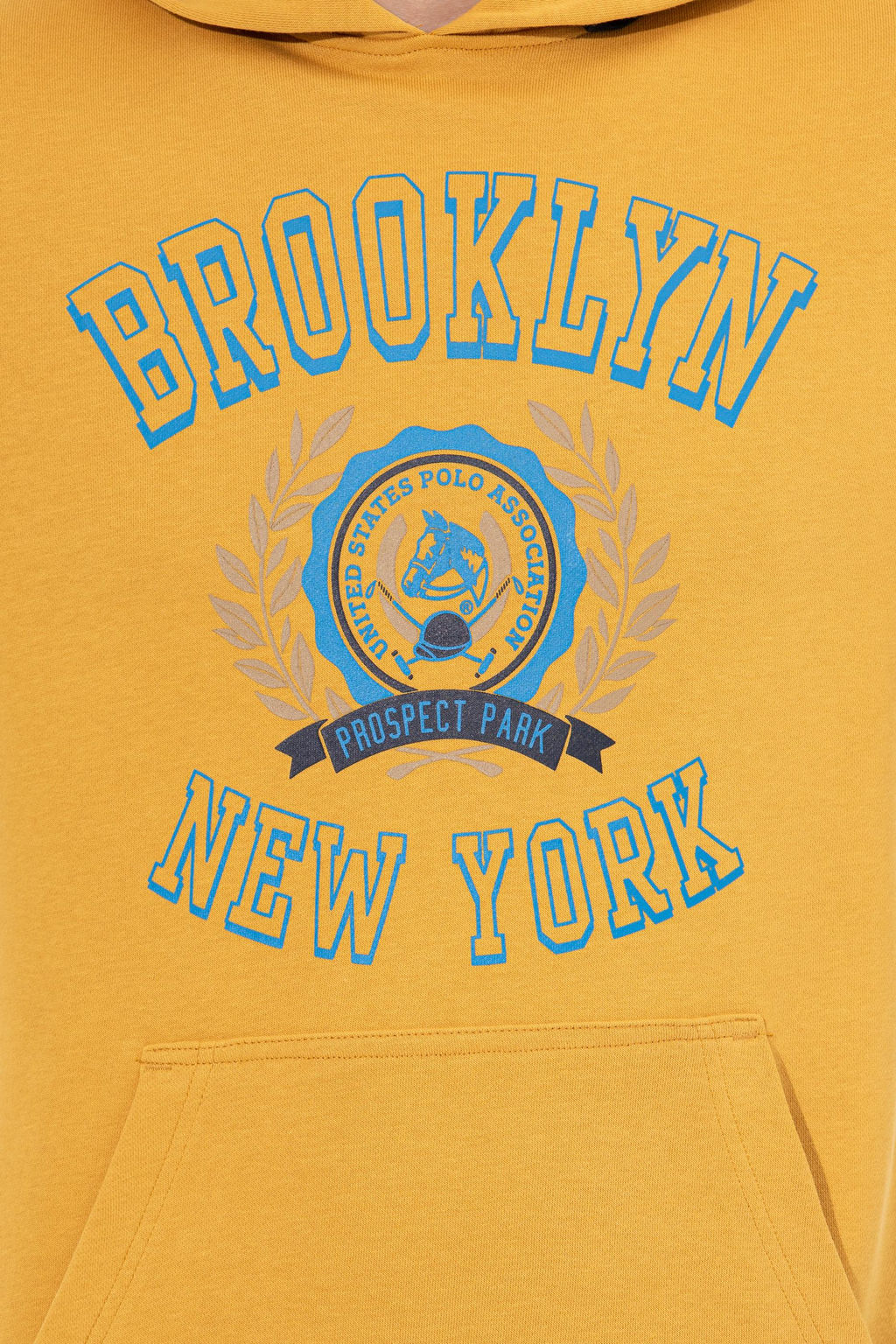 Мужская толстовка с капюшоном цвета шафрана - U.s. polo assn фото 18