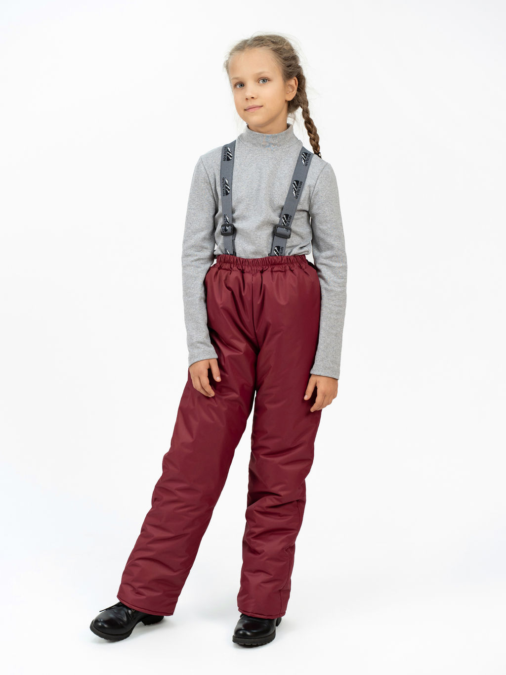 Брюки детские зимние бордовые