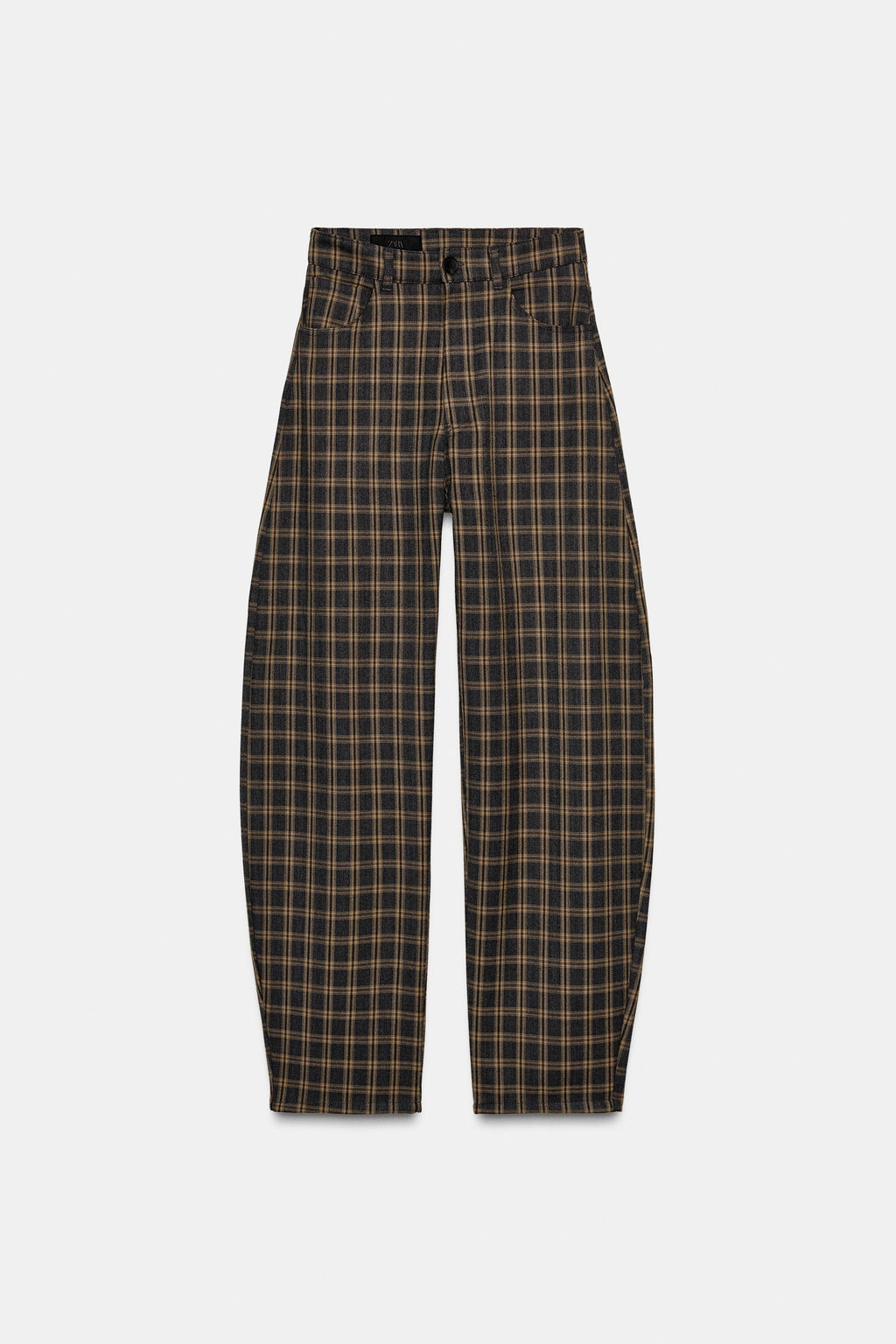 CHECKED BALLOON TROUSERS - Zara фото 11